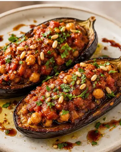 Stuffed Aubergine (Imam Bayildi-Style)