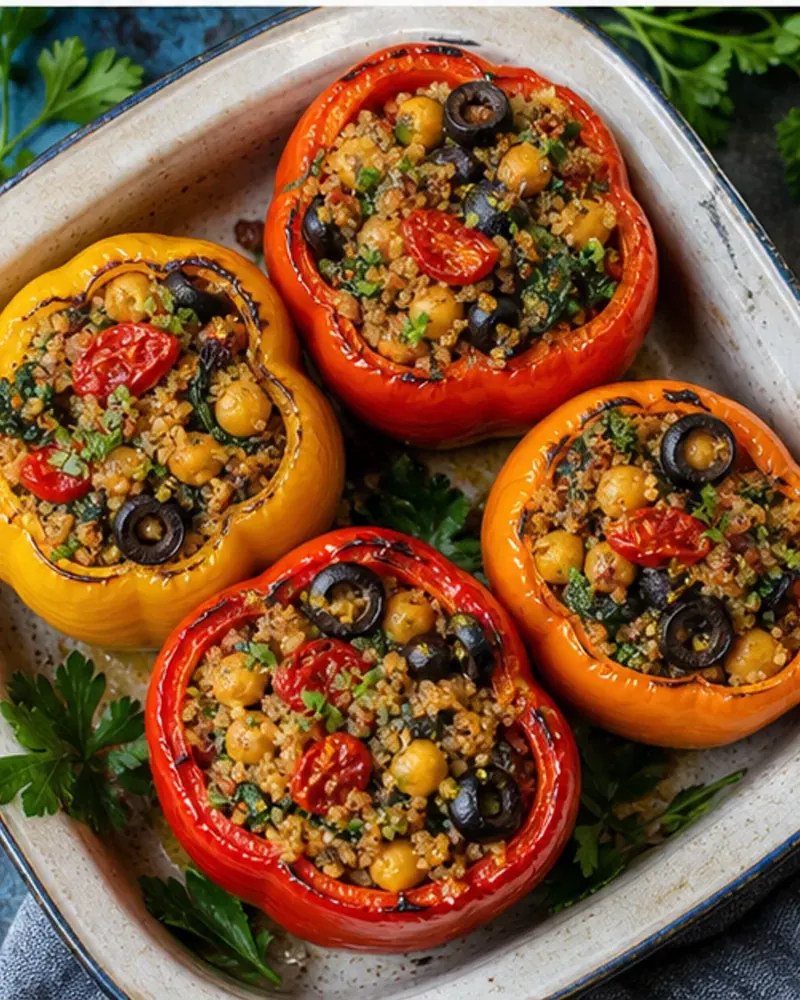 Mediterranean Stuffed Bell Peppers