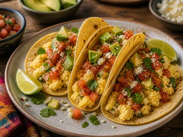 Scrambled Egg Breakfast Tacos