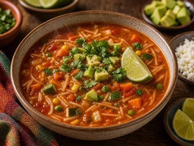 Veg Sopa de Fideo (Mexican Noodle Soup)