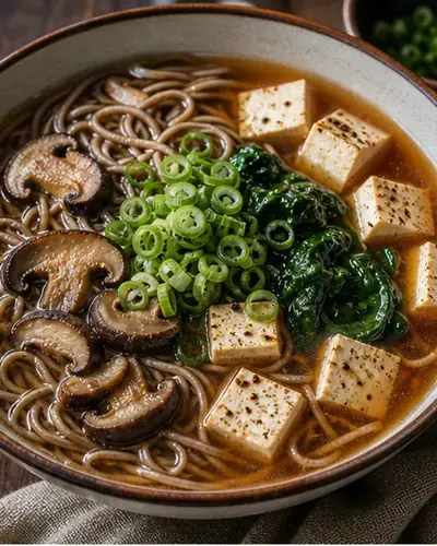 Miso Noodle Soup with Tofu