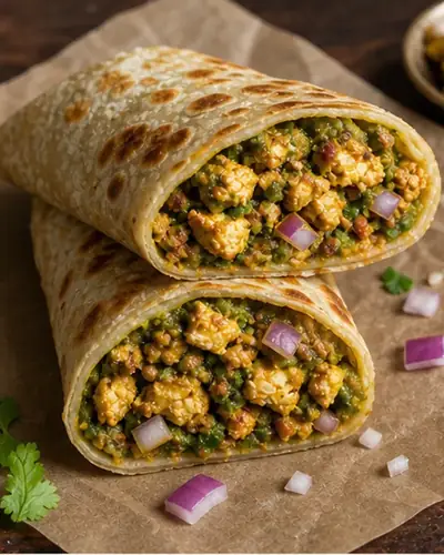 Paneer Bhurji Wrap