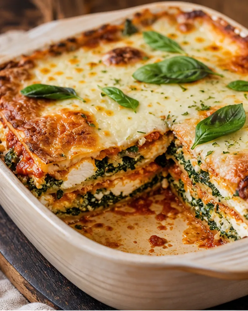 Paneer + Spinach Lasagne