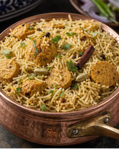 Rajasthani Gatte Pulao