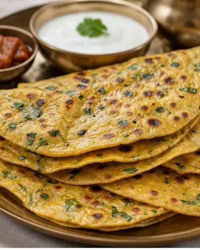 Rajasthani Besan Lifaafa Roti