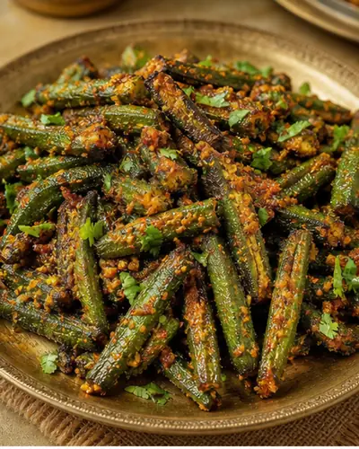 Rajasthani Tangy Bhindi Fry