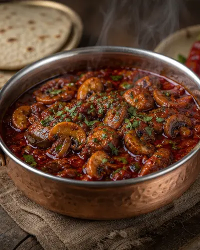 Vegan Laal Maas (Mushroom)
