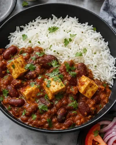 Rajma Chawal Bowl with Paneer