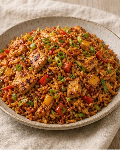Schezwan Chicken Fried Rice