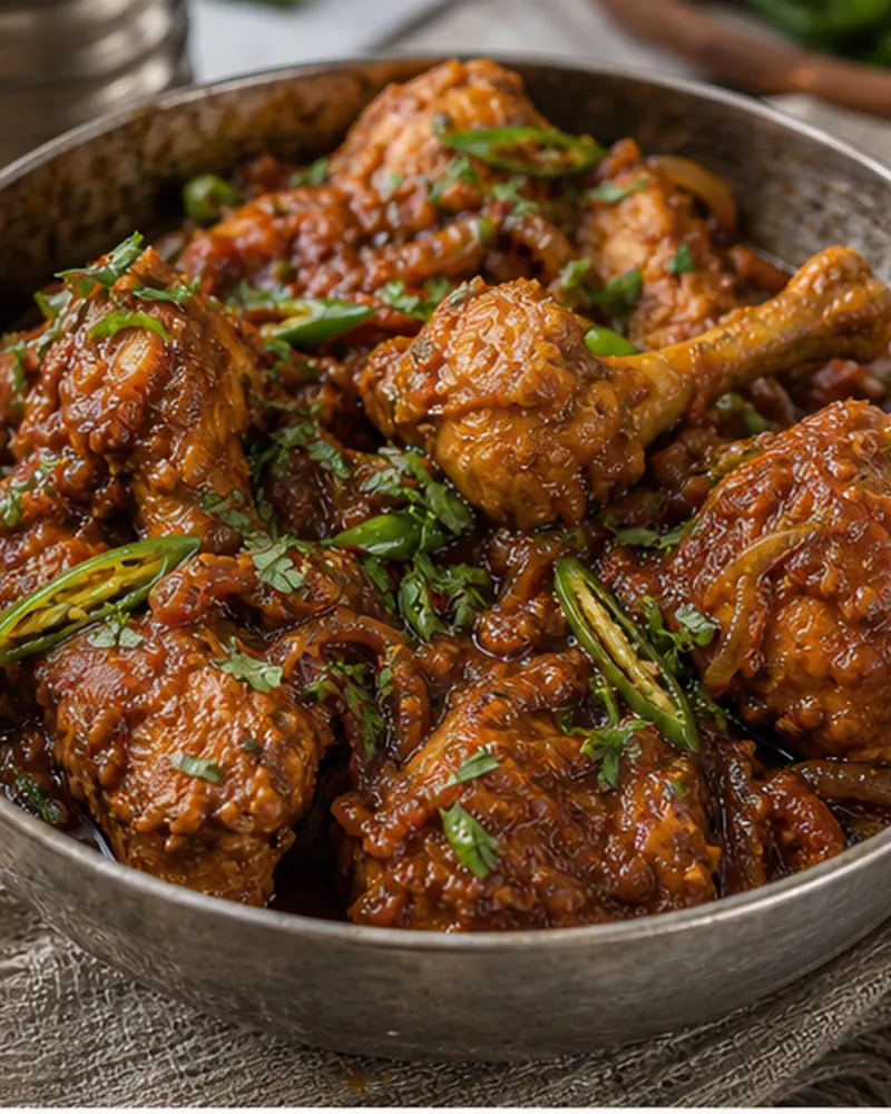 Sindhi-Style Bhugichi (Chicken)