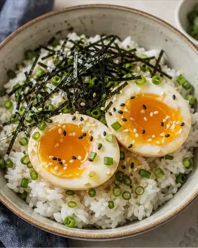Soft-Boiled Egg Rice Bowl