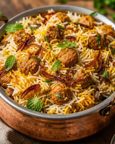 Soy Chunks Biryani