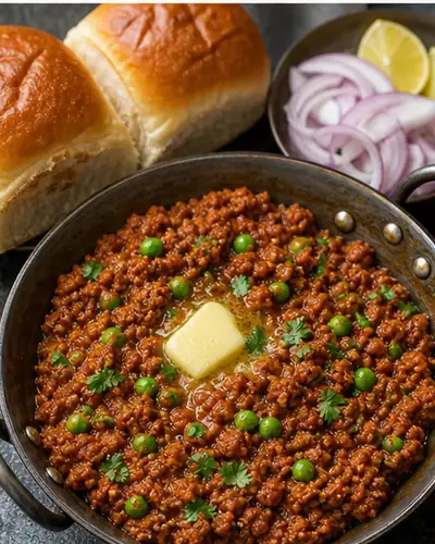 Soya Keema Pav