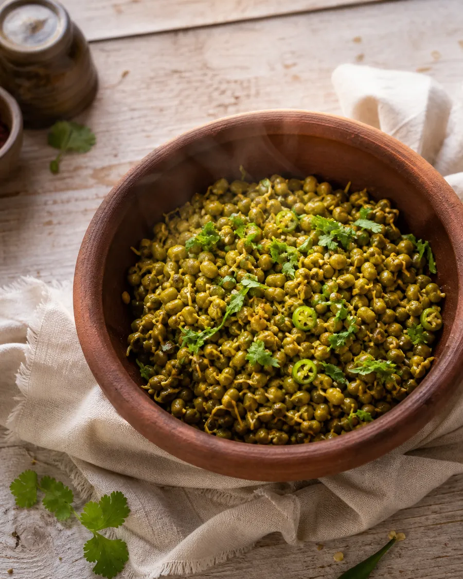 Sprouted Matki Usal