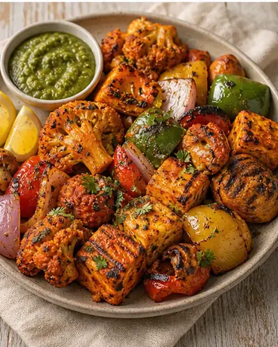 Tandoori Veg Tikka Platter
