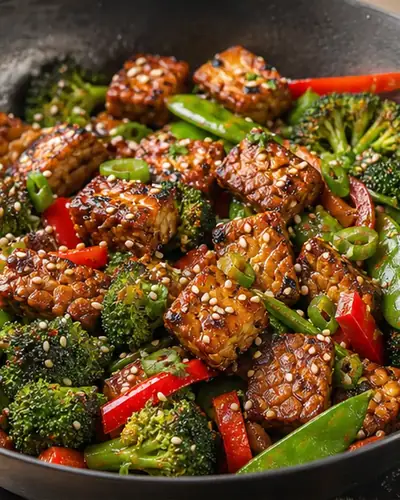 Tempeh & Greens Stir-Fry