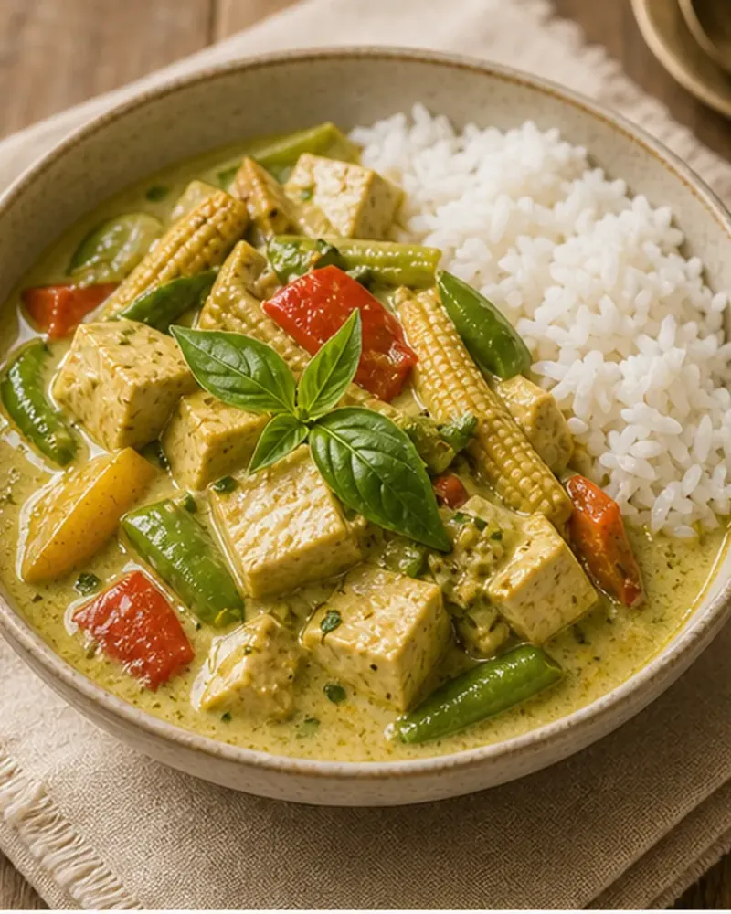 Thai Green Curry (Veg & Tofu)