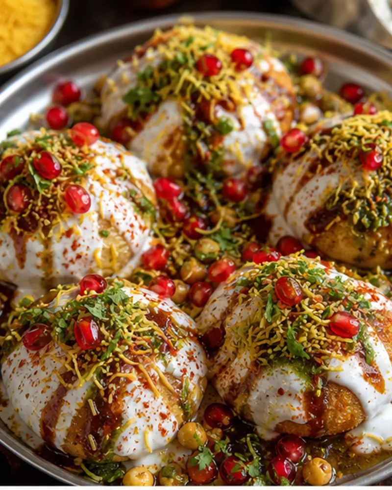 Aloo Chana Tikki Chaat