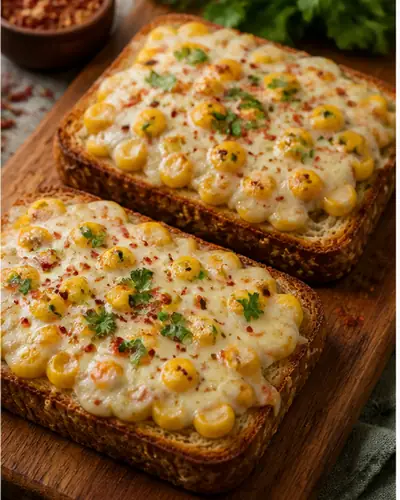 Corn + Cheese Toast