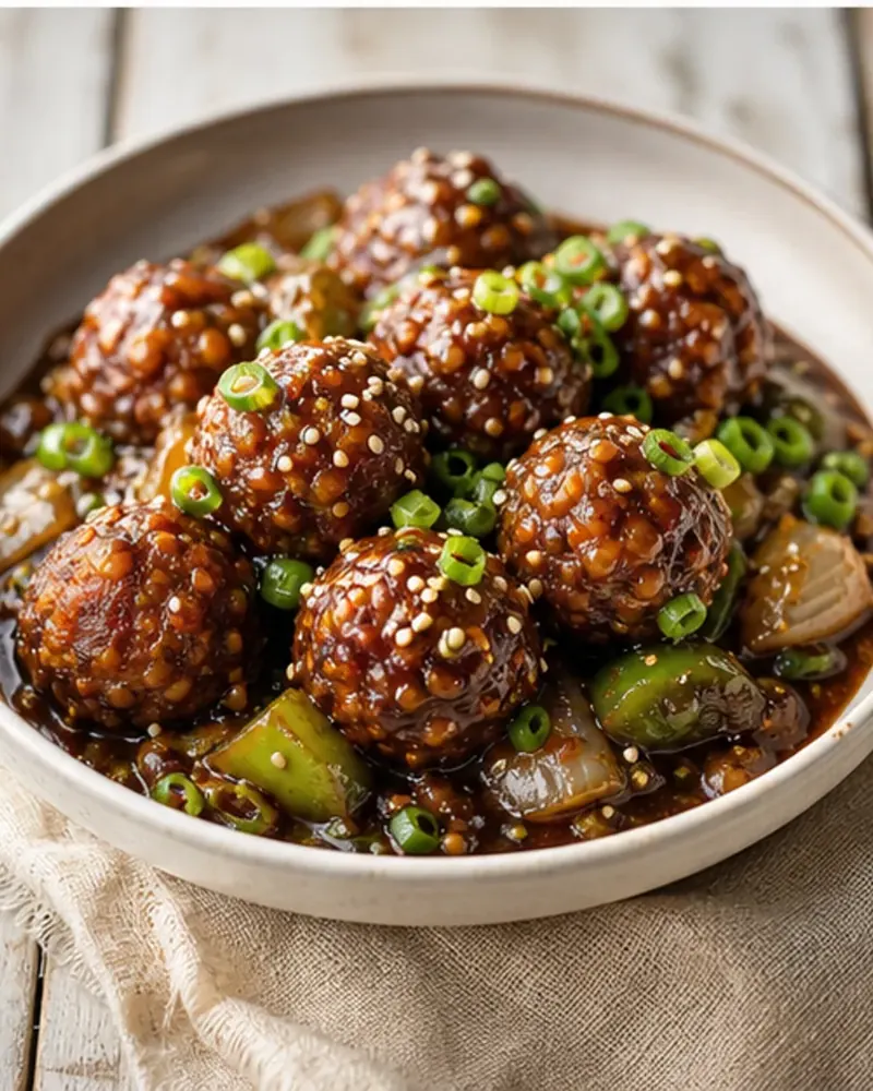Oven-Baked Veg Manchurian
