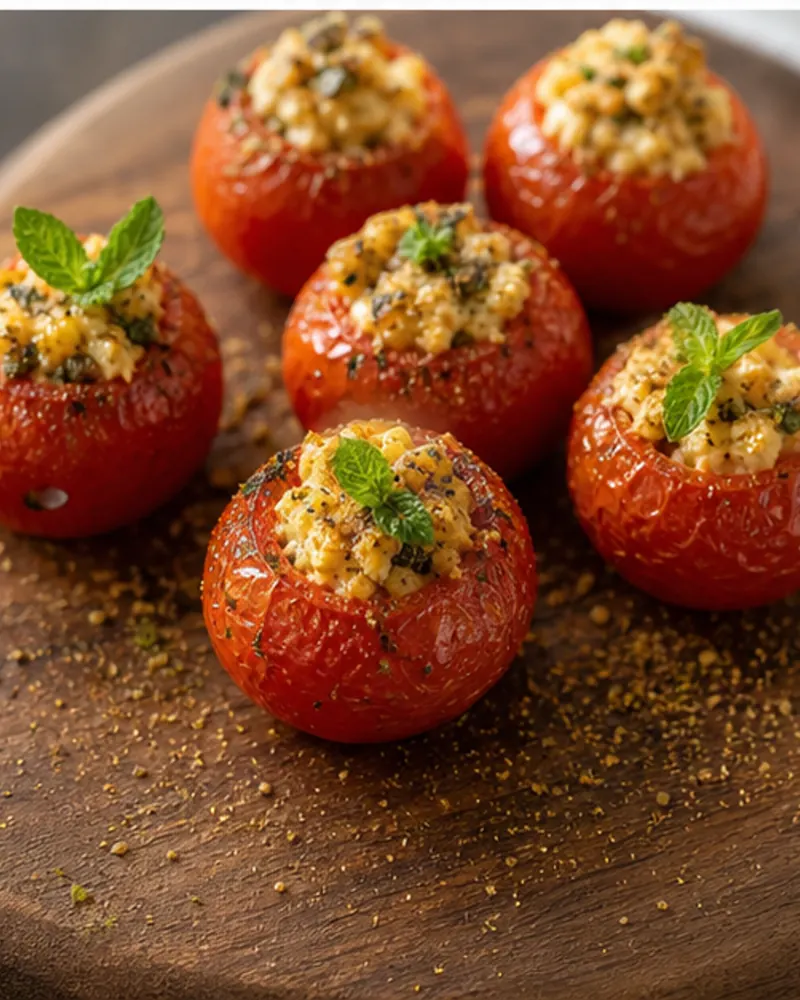 Paneer-Stuffed Baby Tomatoes