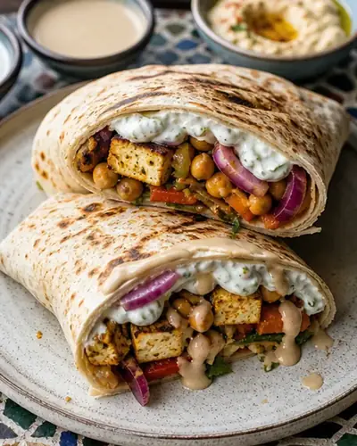 Vegetarian Shawarma Wrap