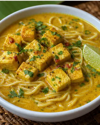 Burmese Tofu Coconut Curry