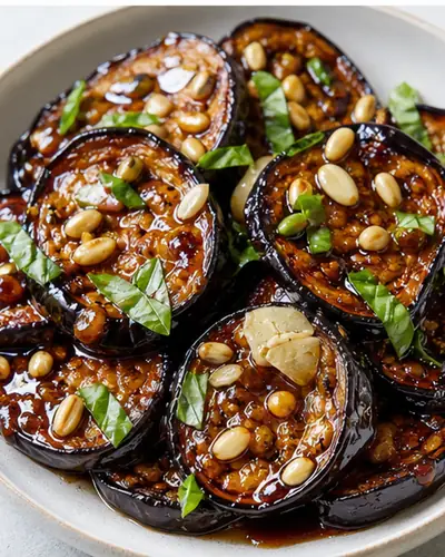 Balsamic-Glazed Aubergine