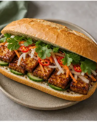 Vietnamese Tofu Banh Mi