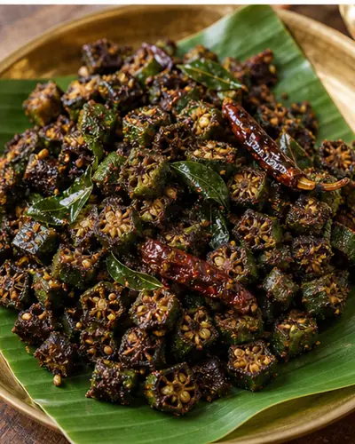 Andhra Bhindi Pepper Fry