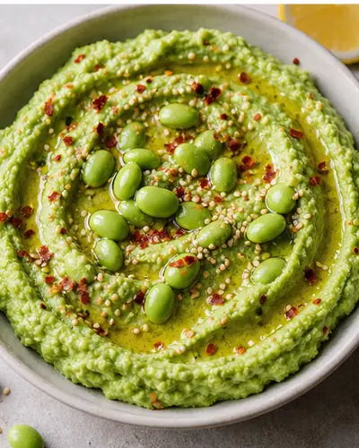 Lemony Edamame Dip