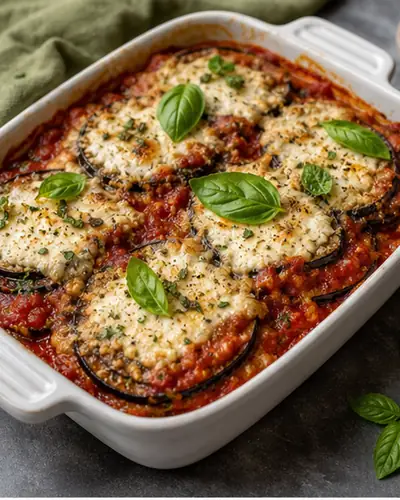 Eggplant Parmigiana (Vegan)