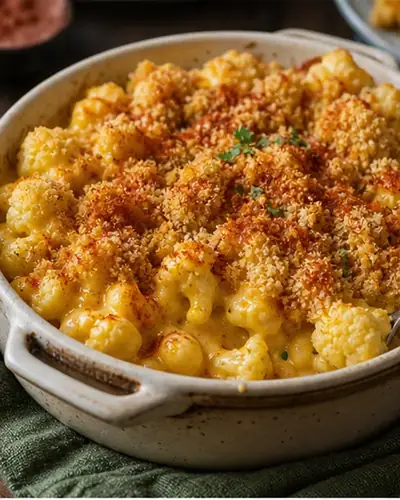 Vegan Cauliflower Mac n Cheese