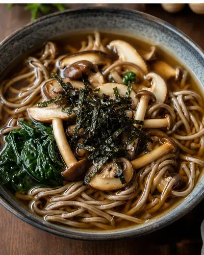 Wild Mushroom Noodle Soup