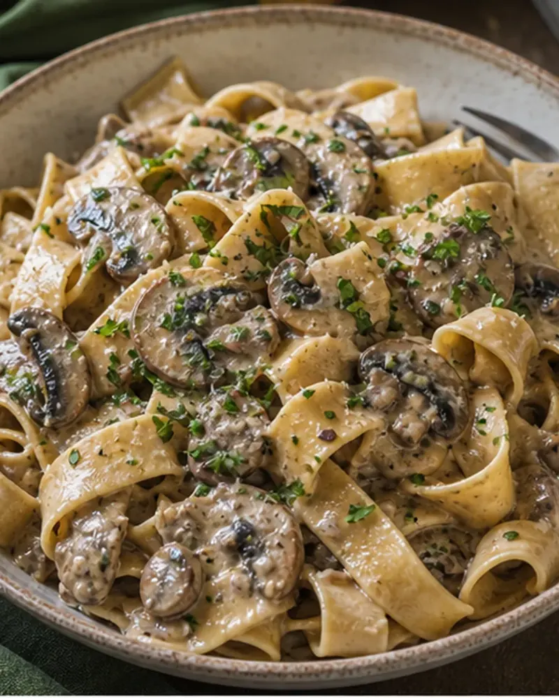 Mushroom Stroganoff (Vegan)