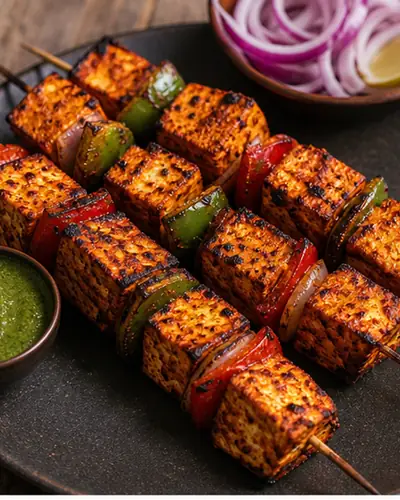 Vegan Paneer-Style Tofu Tikka