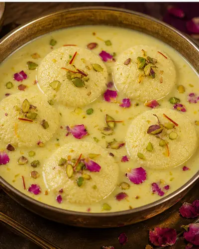 Vegan Tofu Rasmalai (Festive)