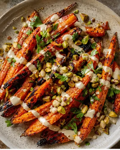 Honey-Harissa Roasted Carrots