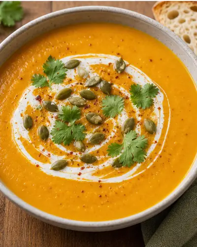 Roasted Pumpkin Coconut Soup