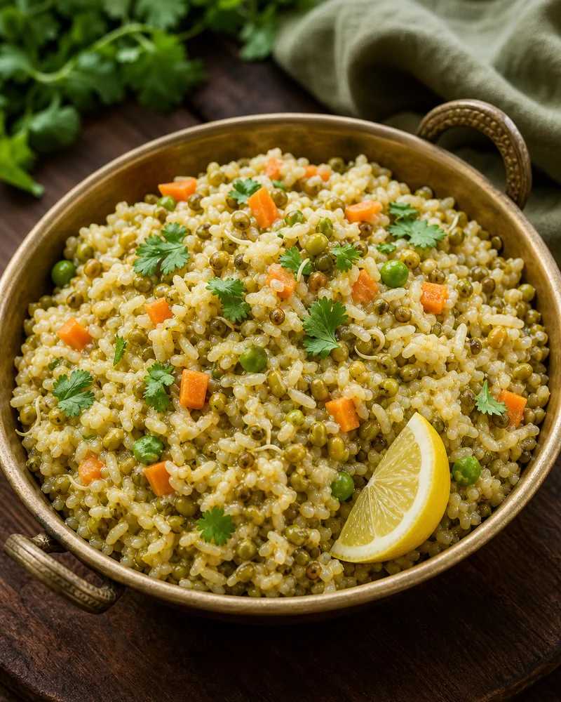 Sprouted Moong Khichdi