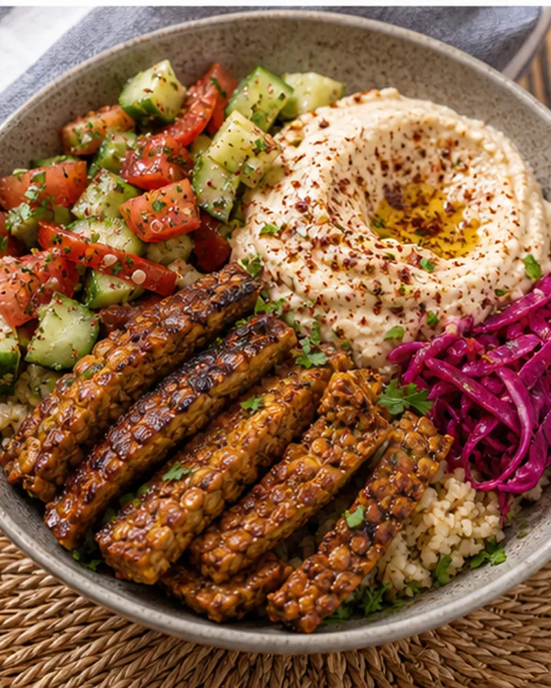 Vegan Tempeh Shawarma Bowl
