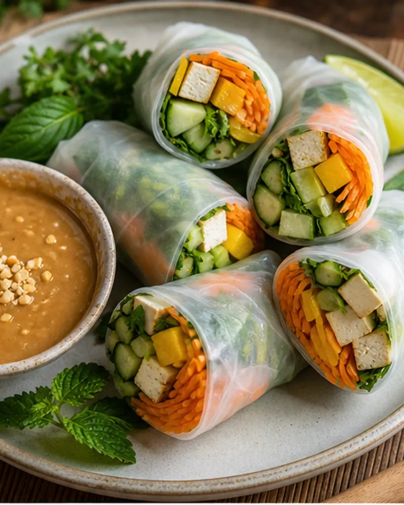 Vietnamese Summer Rolls (Tofu)