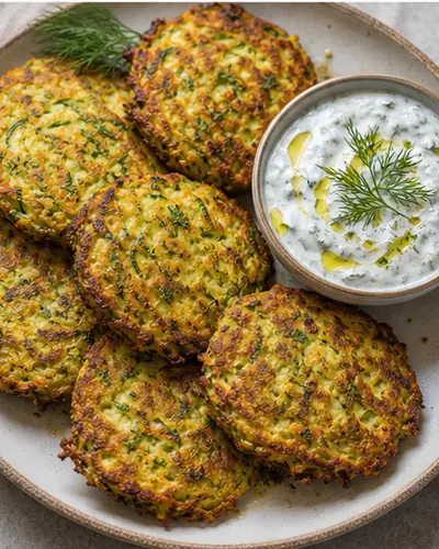 Baked Zucchini Fritters
