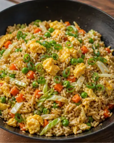 Mixed Veggie + Egg Fried Rice